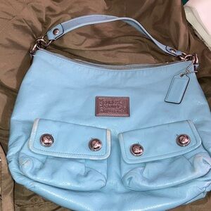 Coach Light Blue Shoulder Bag